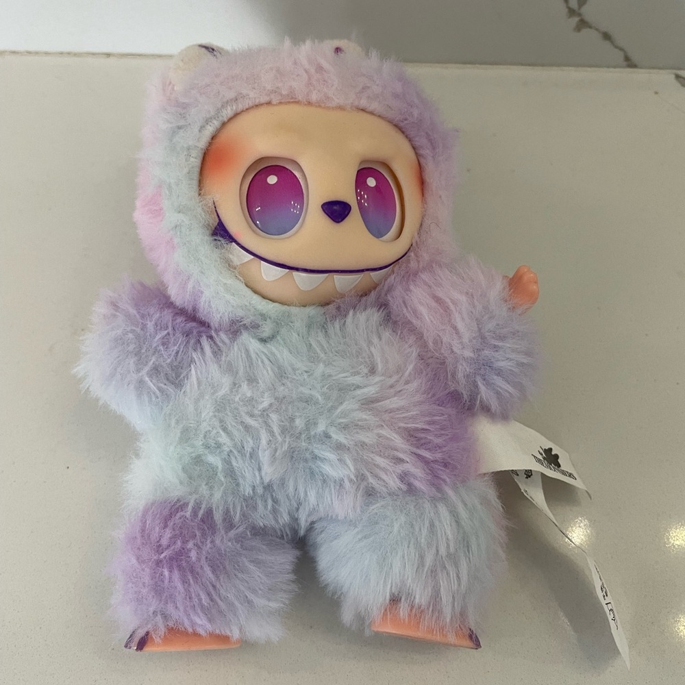 Pastel Purple & Pink Plush Labubu